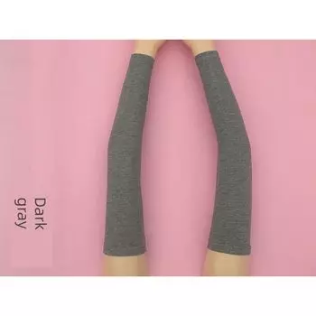 Защитный рукав от солнца из чистого хлопка и модала, мужской и женский, нарукавник, велосипедный, для кондиционера, модный, тонкий, короткий и длинный Dark gray L