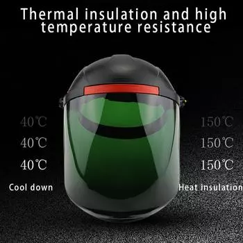 Защитный щиток для лица, полнолицевой шлифовальный щиток, откидной передний козырек, УФ-защитный щиток, противотуманное окно с храповым механизмом, сварочные маски WWO