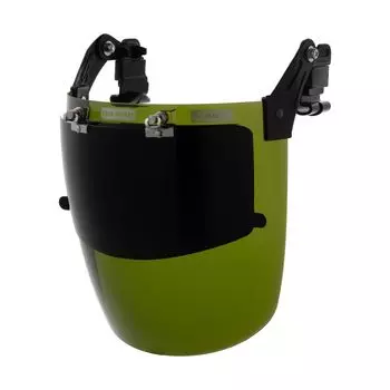 Защитный щиток TOYO SAFETY для лица, ИК-каска, крепление, тип № 3 № 8 № 1175-GB чёрный
