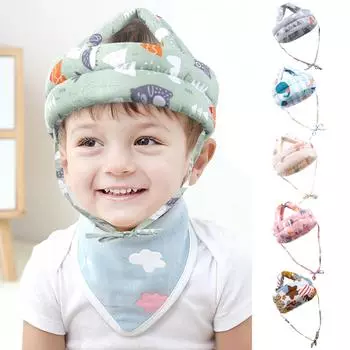 Защитный шлем для новорожденных мальчиков и девочек, небьющаяся шапка