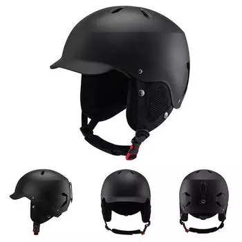 Защитный шлем для снегохода, противоударный, цельнолитой, регулируемый для зимних видов спорта на открытом воздухе M белый