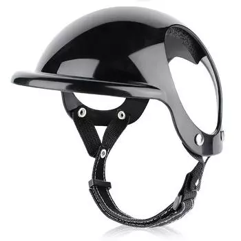 Защитный шлем для собак, шапка для домашних животных, шлем для мотоцикла, велосипеда, кошки, кепка для езды на открытом воздухе, кепка для щенка S чёрный