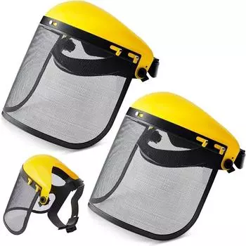 Защитный шлем для триммера с защитой от брызг и сеткой на все лицо для сада и лесного хозяйства розовый