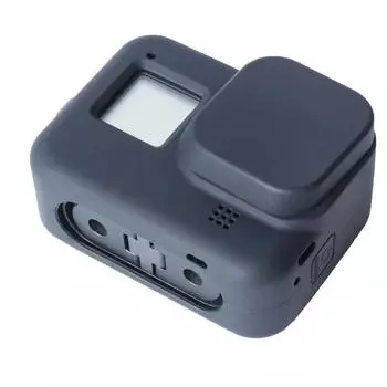 Защитный силиконовый чехол для GoPro Hero 8, черная закаленная стеклянная защитная пленка для экрана, крышка объектива для Go Pro 8, аксессуар