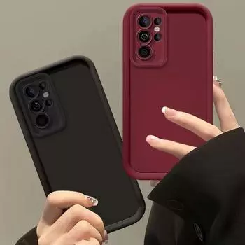 Защитный силиконовый чехол для камеры Samsung Galaxy S25 S24 S23 FE A56 A36 A54 A55 A34 A35 A24 A25 A14 A15 A05 A05S A04S A53 A33 Мягкий чехол-накладка из ТПУ Samsung Galaxy S20 белый