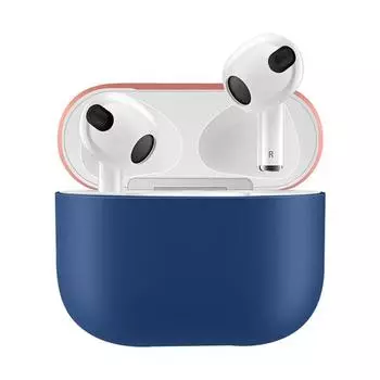 Защитный силиконовый чехол для наушников Airpods 3 3-го поколения, чехлы с беспроводной зарядкой красный