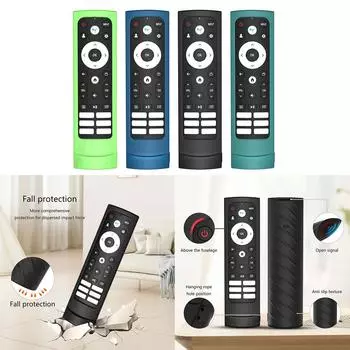 Защитный силиконовый чехол для пульта дистанционного управления ERF3M90H, противоударный силиконовый чехол, приятный для кожи чёрный