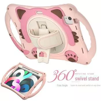 Защитный силиконовый чехол с рисунком для iPad Air 4 дюйма - чехол от падения для детского планшета Pro11 10.9 inch, 11 inch красный/чёрный