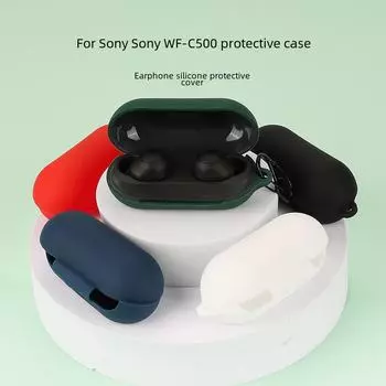 Защитный силиконовый чехол Sony WF-C500 для Bluetooth-наушников с отсеком для зарядки C500