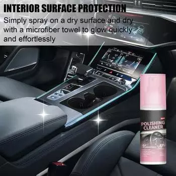Защитный спрей для салона автомобиля, пятновыводитель с губкой, безопасный ингредиент, легкое применение, полирующий очиститель, набор спреев-восков