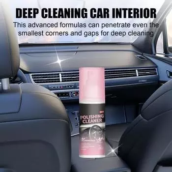 Защитный спрей для салона автомобиля Yousheng, пятновыводитель с губкой, безопасный ингредиент, легкое применение, полирующий очиститель, набор спреев с воском