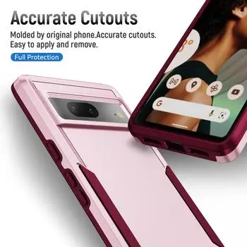 Защитный жесткий чехол 2 в 1 для Google Pixel8 Pixel 8 Pro 7A 6A Pixel6 Pixel7 Pixel7a Pixel6a Pixel 6 7 Pro, сумка для мобильного телефона for Pixel 7A чёрный