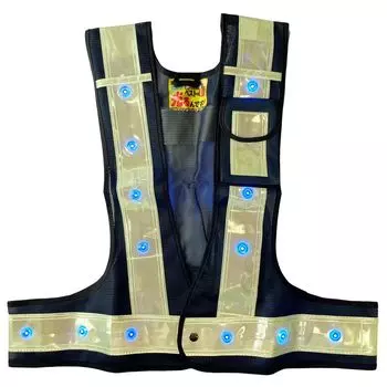 Защитный жилет 3017203 Бесплатно [Mizukei] (со светодиодом) Темно-синий/белый