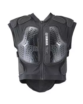 Защитный жилет для езды на мотоцикле Yamaha YAD03, черный, размер L, стандарт CE, уровень 2 Q1G-KOM-Y00-00L чёрный