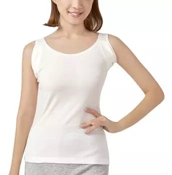 Защитный жилет для подмышек из хлопка Selvan без рукавов M 100% кремовый