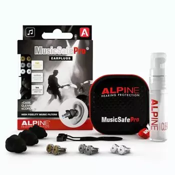 ЗАЩИТА ОРГАНОВ СЛУХА ALPINE Беруши НОВЫЕ MusicSafe Pro ЧЕРНЫЕ чёрный