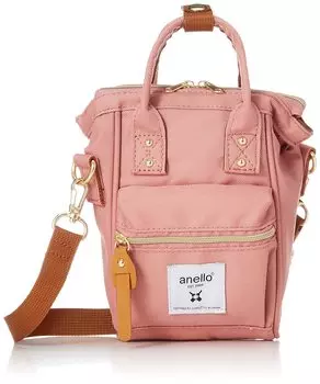 Застежка 2WAY сумка через плечо водоотталкивающая CROSS BOTTLE ATS0767 розовая [Anello] Застежка/вода