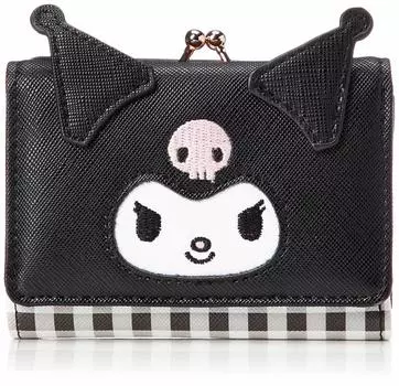 Застежка для кошелька Sanrio Kuromi [Aldi] для женщин, тройное сложение
