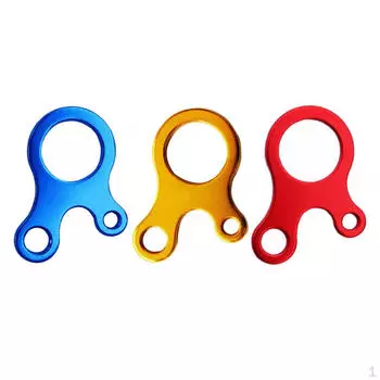 Застежка для веревки с 3 отверстиями, пряжка для ветрового шнура, синий