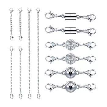 Застежка-конвертер ювелирные изделия удлинители застежки магнитные 12x замок для цепи
