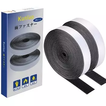 Застежка-липучка KUNO с липучкой, прочная клейкая лента-липучка для мужчин и женщин, водонепроницаемая, термостойкая, длина 2 см, двухсторонняя (Ширина 5м,