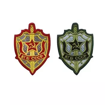 Застежка-липучка, наклейка на одежду, плечевой ремень, вышитая нашивка, размер 6x8,8 см