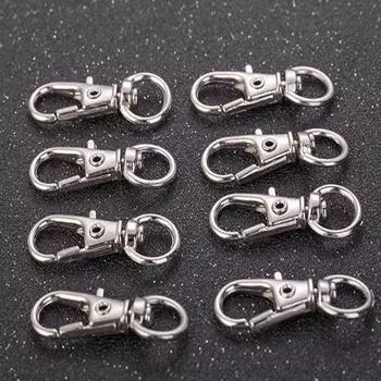 Застежки 5 шт./лот брелок разрезные зажимы брелки для ключей изготовление брелоков своими руками крючок для ключей популярные аксессуары с застежкой-лобстером