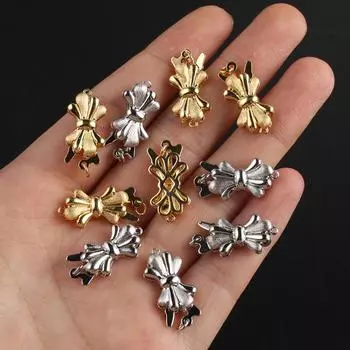 Застежки-банты для ожерелья, браслета, латунная пряжка в форме бабочки, крючки, разъем для DIY, аксессуары для изготовления ювелирных изделий 20x9mm