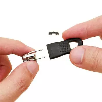 Застежки-молнии для чехла для одежды, чемодана, 16 шт., универсальный комплект для замены металлической головки молнии, фиксатор, слайдер, съемник, молния коричневый