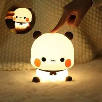 Затемнение Bubu Dudu Led Night Cartoon Sleep Night Lamp Прикроватный Ночной Светильник Защита Глаз чёрный
