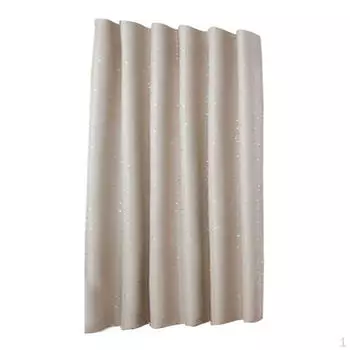 Затемнение штор с напечатанными точками и звездами для Bedtudio бежевый