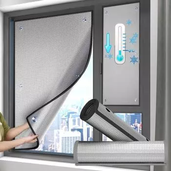 Затемняющая пленка для окон дома, солнцезащитная изоляция, алюминиевая фольга, балкон, комната, автомобильное стекло, защита от ультрафиолета, занавеска, экран, инструменты 50*50cm