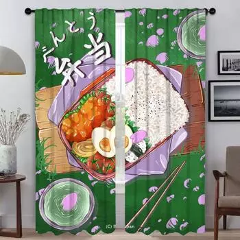 Затемняющие шторы для комнаты 2 панели цифровые иллюстрации тюль для спальни домашний интерьер шторы 2 шт разделительные шторы ребенок W50xH70cmx2pcs-CL