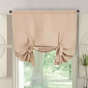Затемняющие шторы для окон кухни/гостиной/ванной комнаты, защита конфиденциальности, карнизы для украшения, фестончатые шторы для окон 46X63inch