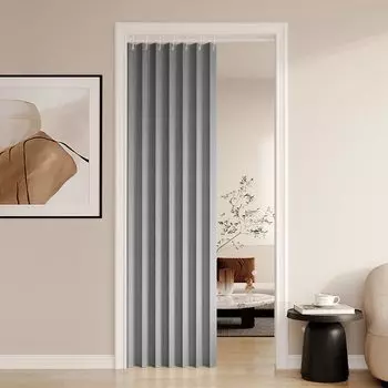 Затемняющий Свет Термо Холодный Плотный Энергетический Оттенок для Гостиной и Кафе Ширина Шторы, Звукоизоляция, Блокировка, Изоляция, Защита, Плотный, Цвет, серый