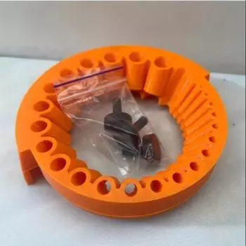 Заточка бит, аксессуары для электрической заточки бит, старая заточка бит, гигантское лезвие Угловая шлифовальная машина для заточки бит, изготовлена из пластика, не требует электропитания оранжевый