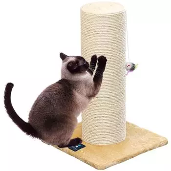 Заточка когтей для кошек, заточка, башня для кошек, очень толстая, 20 см, бежевая, игрушка из пеньковой веревки ottostyle.jp, шест/коготь (приблизительно. диаметр) (все обернутые/с типом)