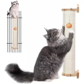 Заточка когтей для кошек, заточка когтей, кошачий коготь, пеньковый ноготь, царапающий коготь, легко и естественно устраняет недостаток движения и большой держатель для столба для кошачьих клеток