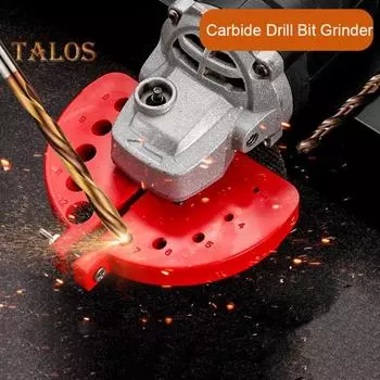 Заточка сверл Многофункциональный инструмент для заточки сверл Широкая применимость Простота использования Приспособление для заточки сверл красный
