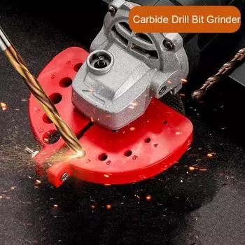 Заточной станок для сверл. Многофункциональный заточной инструмент для сверл. Широкая применимость. Простота в использовании. красный