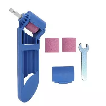 Заточной станок для сверл, портативный коричневый корундовый круг, заточной инструмент для сверл с прямым хвостовиком из железа, Bi