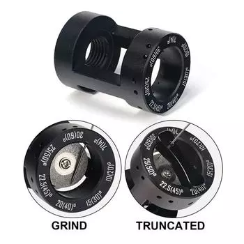 Заточной станок для вольфрамовых электродов, шлифовальная головка, сварочный инструмент TIG с отрезными прорезями, многоугловой 0,04 -1/8 с алмазными дисками 5x25 мм чёрный