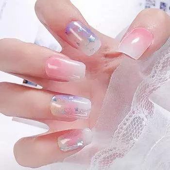 Затвердевшая гелевая полоска для ногтей с подкладкой для подготовки пилочки, деревянная палочка, самоклеящаяся, долговечная A