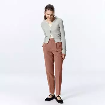 Gu By Uniqlo Tuck Tapered Pants+ec Длина 73,0 см 31 BEIGE/M