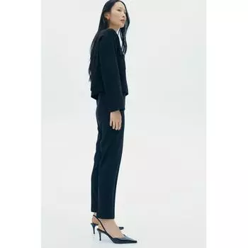 Зауженные брюки HM Jersey черного цвета