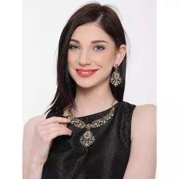 ZAVERI PEARLS Marwari дизайнерский комплект разноцветного ожерелья для женщин