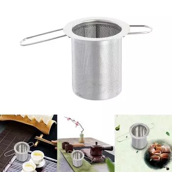 Заварник для чая со складной ручкой, практичная корзина для заваривания чая и кофе, заварник для всех видов горячих напитков