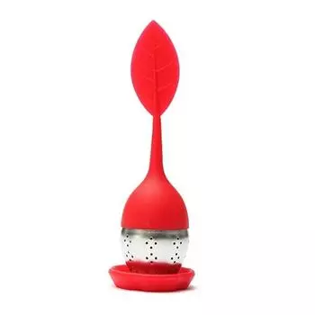 Заварочный чайник из нержавеющей стали и силикона Модель № 1