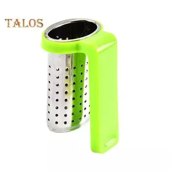 Заварочный чайник пищевой термостойкий 8 цветов отличный ситечко для листьев чая с изолированной ручкой для офиса темно-зеленого