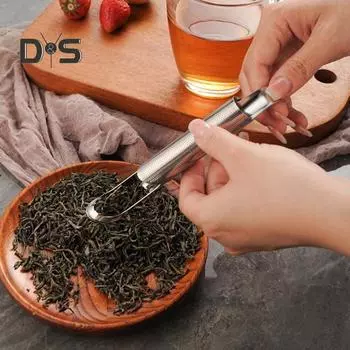 Заварщик чая Премиум многоразовый нержавеющий пищевой фильтр с мелкой сеткой из нержавеющей стали сито для чайных палочек для листового чая серебряный